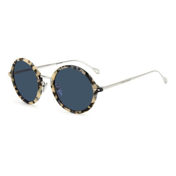 ISABEL MARANT Blonde Havana/Blue Round Sunglasses IM 0054/S - Picture 3 of 7